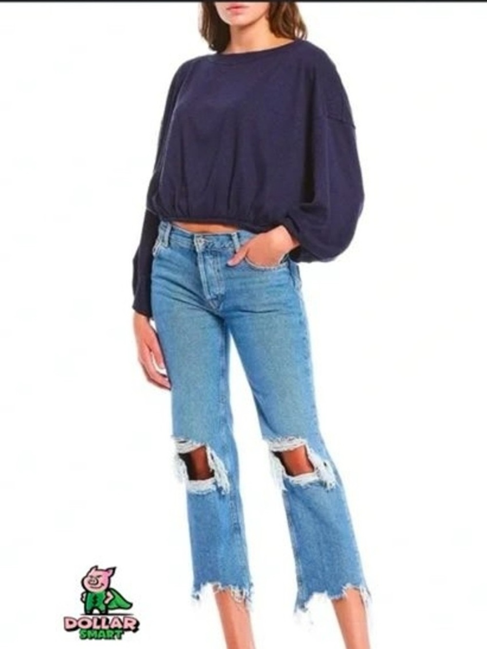 $78 Free People Cuddle Bubble Long Sleeve Top Size S